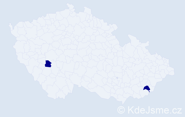 Příjmení: 'Eischmannová', počet výskytů 4 v celé ČR