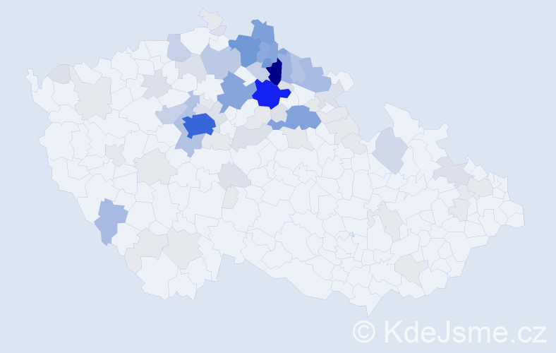 Příjmení: 'Skrbek', počet výskytů 298 v celé ČR