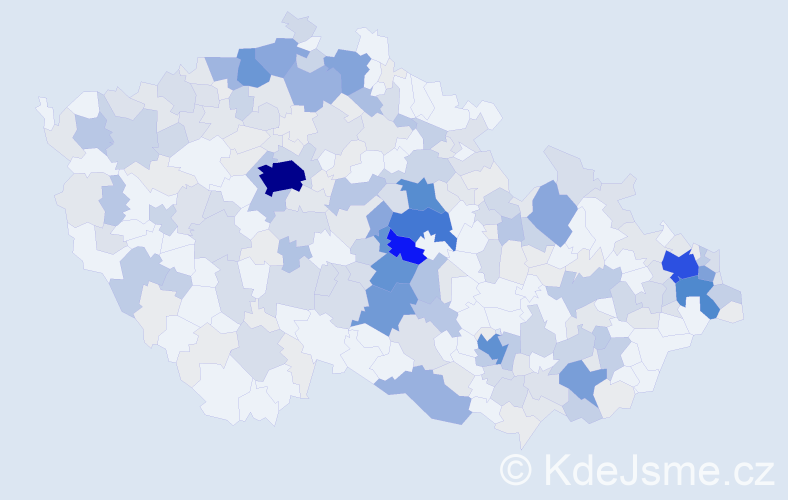 Příjmení: 'Pavlasová', počet výskytů 1019 v celé ČR