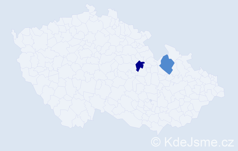 Příjmení: 'Ryszkowská', počet výskytů 2 v celé ČR