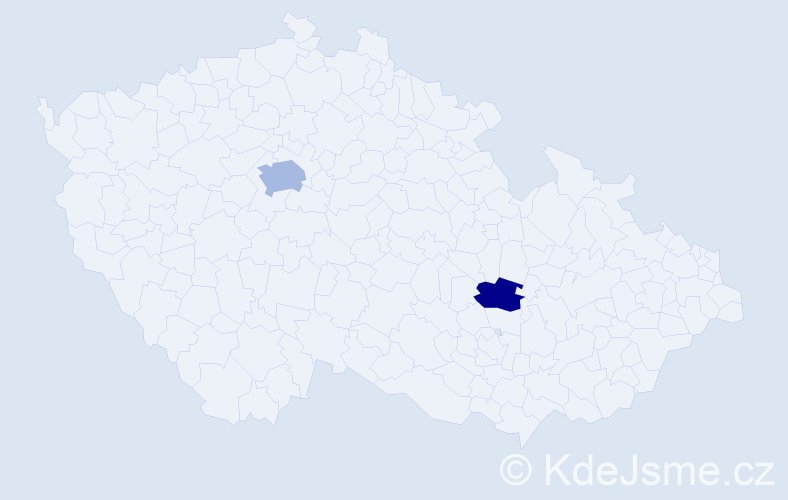 Příjmení: 'Hadler', počet výskytů 3 v celé ČR