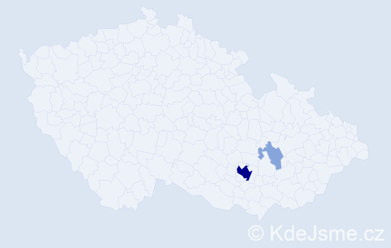 Příjmení: 'Belcredi', počet výskytů 13 v celé ČR