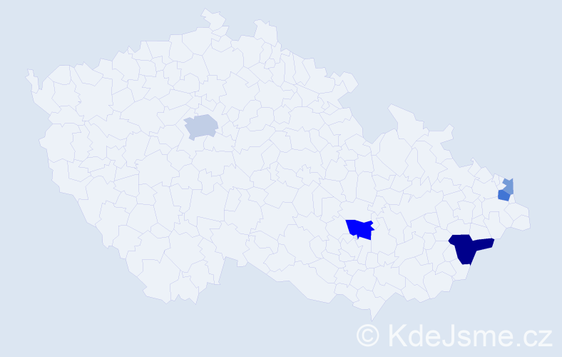 Příjmení: 'Likavčan', počet výskytů 11 v celé ČR