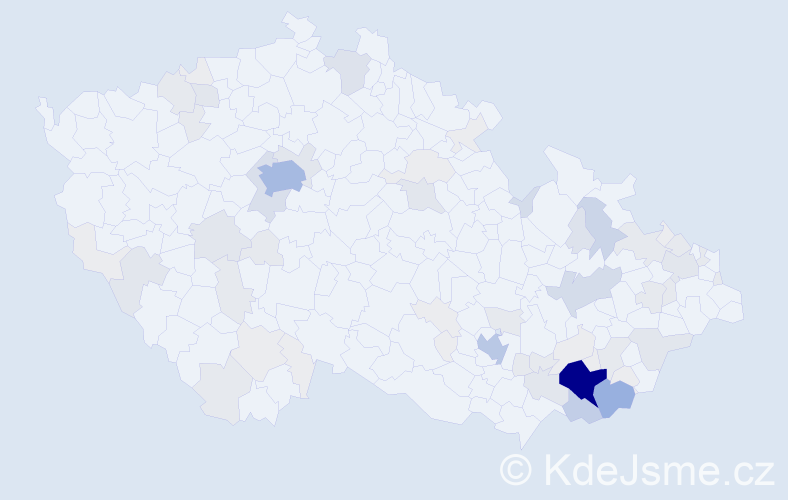 Příjmení: 'Habarta', počet výskytů 263 v celé ČR