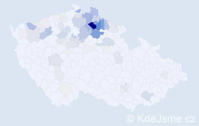 Příjmení: 'Dědečková', počet výskytů 230 v celé ČR