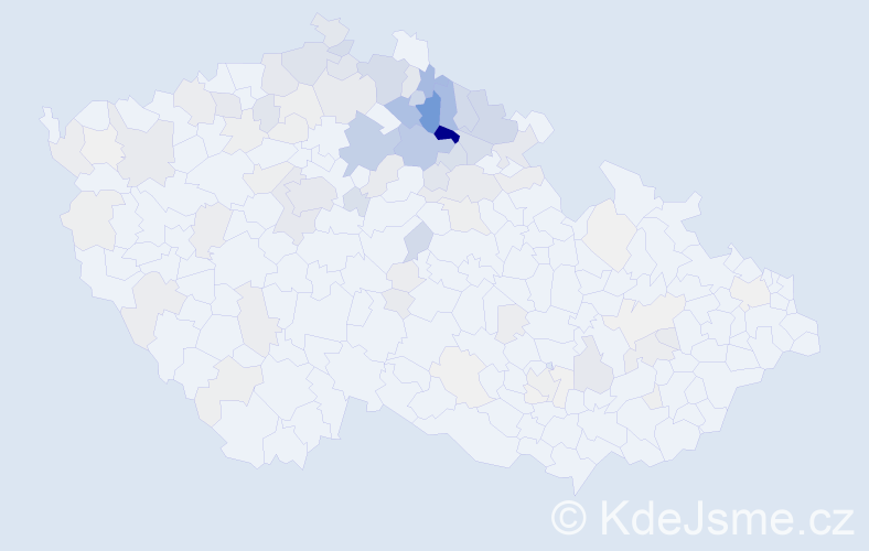 Příjmení: 'Sucharda', počet výskytů 383 v celé ČR