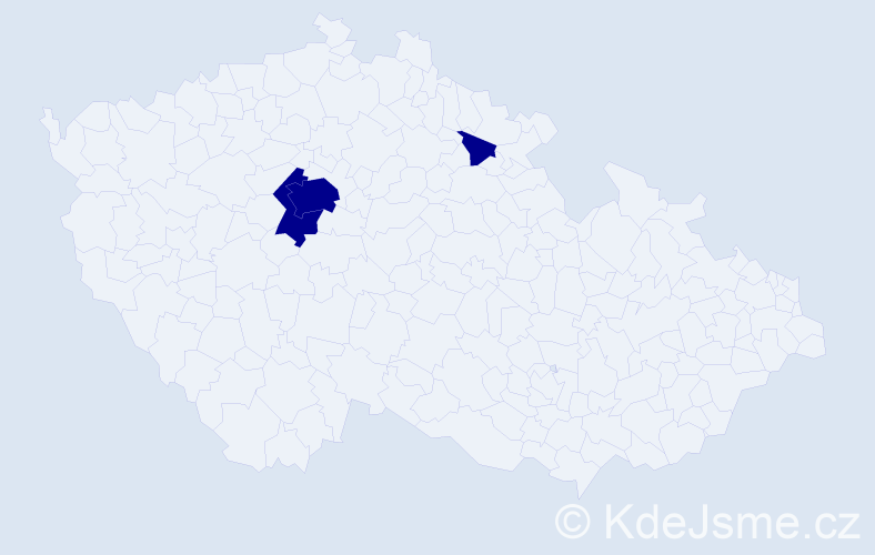 Příjmení: 'Hledínová', počet výskytů 3 v celé ČR