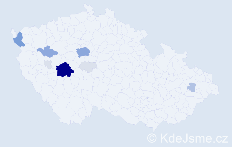 Příjmení: 'Brettlová', počet výskytů 45 v celé ČR