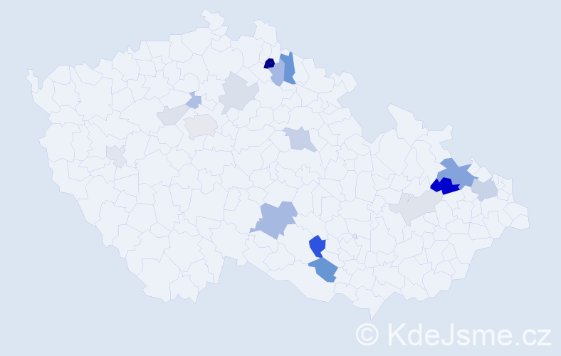 Příjmení: 'Repaská', počet výskytů 36 v celé ČR