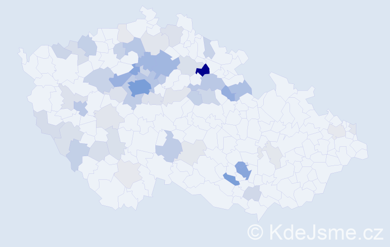 Příjmení: 'Kovalchuk', počet výskytů 204 v celé ČR