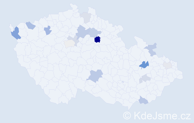 Příjmení: 'Arvay', počet výskytů 23 v celé ČR