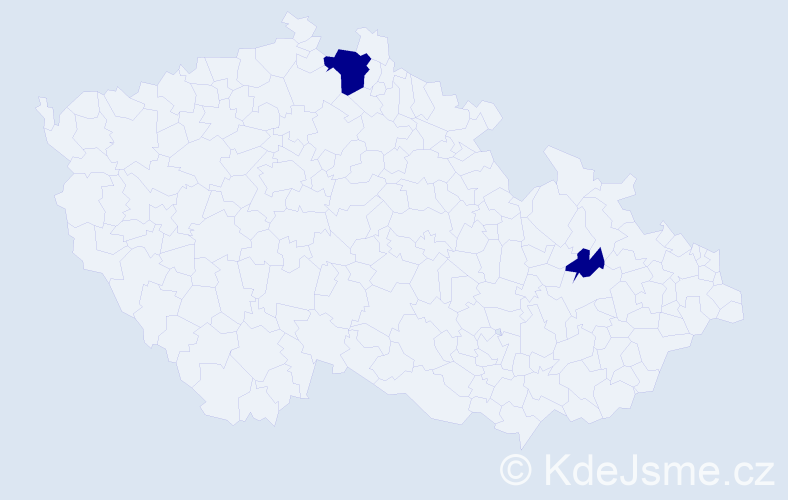 Příjmení: 'Brodylová', počet výskytů 6 v celé ČR