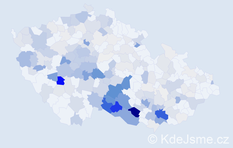 Příjmení: 'Chvátal', počet výskytů 1011 v celé ČR
