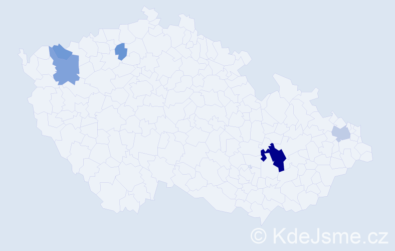 Příjmení: 'Svozilková', počet výskytů 14 v celé ČR
