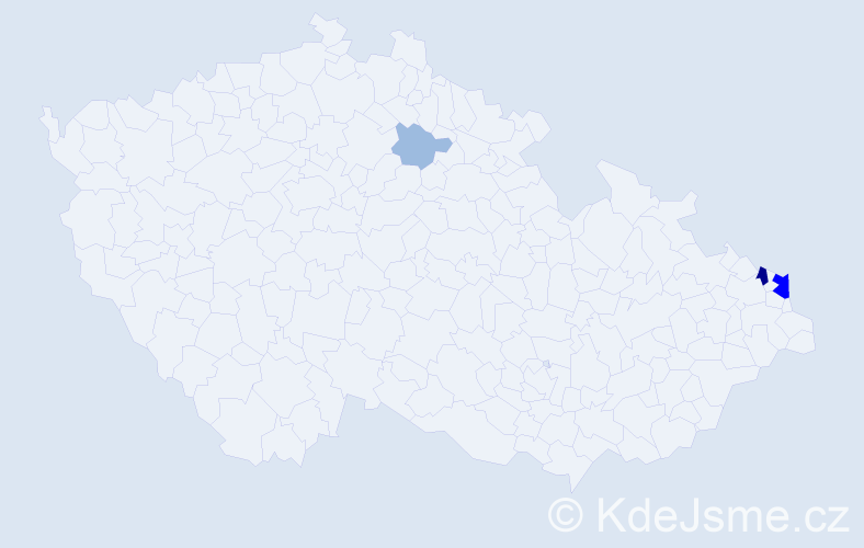 Příjmení: 'Zelek', počet výskytů 8 v celé ČR