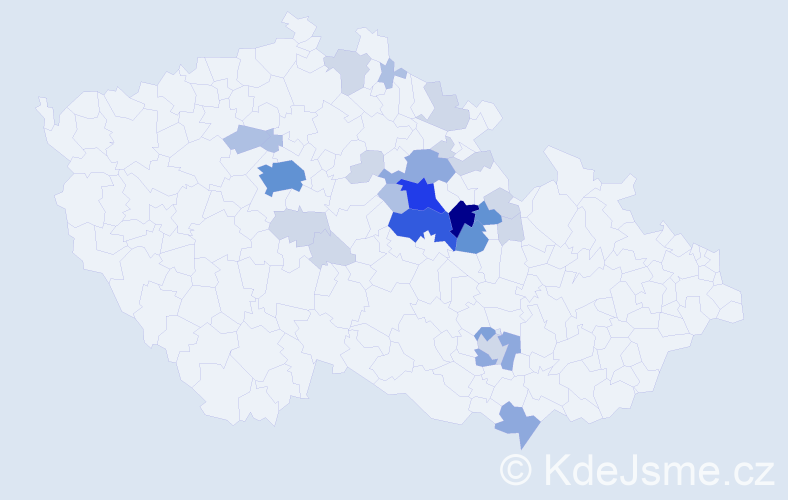 Příjmení: 'Fikejs', počet výskytů 83 v celé ČR