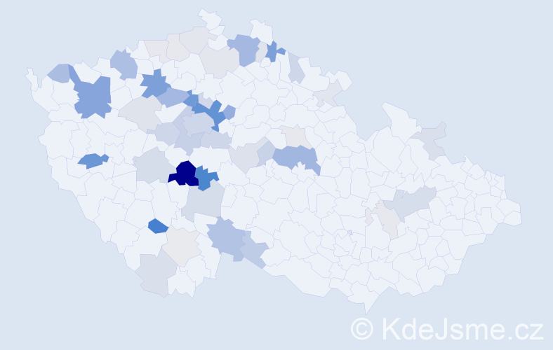 Příjmení: 'Petržílka', počet výskytů 143 v celé ČR