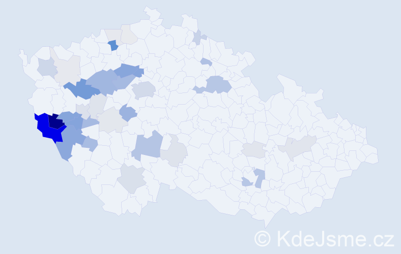 Příjmení: 'Plas', počet výskytů 134 v celé ČR