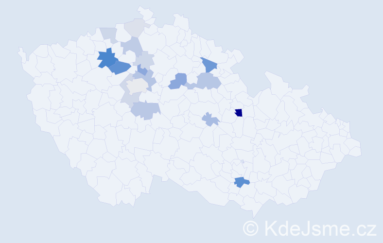Příjmení: 'Saifrt', počet výskytů 51 v celé ČR