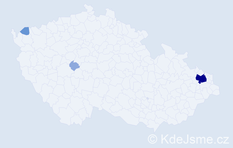 Příjmení: 'Grapa', počet výskytů 12 v celé ČR