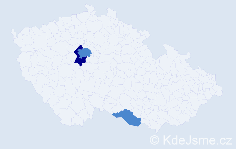 Příjmení: 'Lopatiuc', počet výskytů 5 v celé ČR