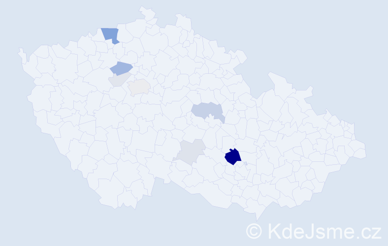 Příjmení: 'Lieberzeitová', počet výskytů 25 v celé ČR