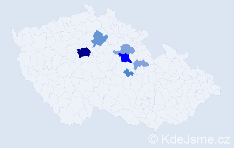 Příjmení: 'Bartaloš', počet výskytů 27 v celé ČR