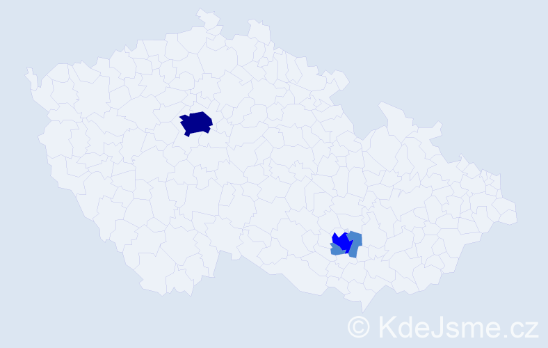 Příjmení: 'Odintsova', počet výskytů 6 v celé ČR