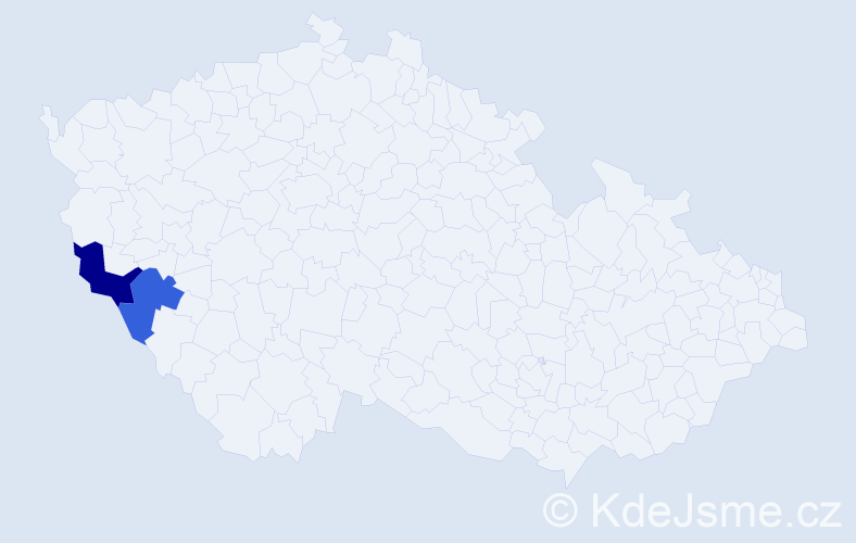Příjmení: 'Apfelbek', počet výskytů 7 v celé ČR