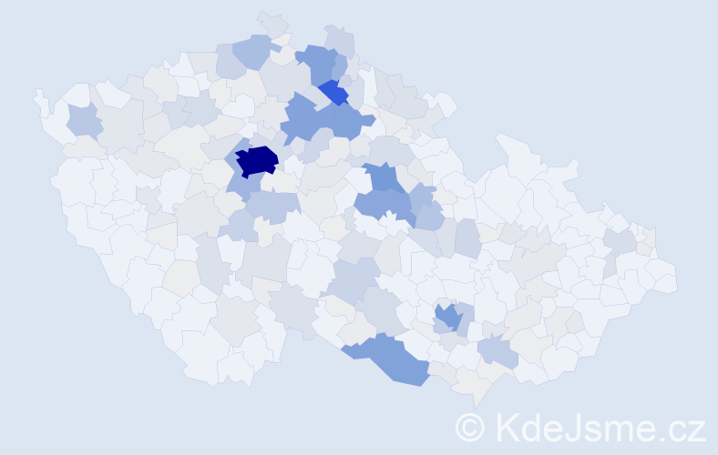 Příjmení: 'Mlejnek', počet výskytů 998 v celé ČR