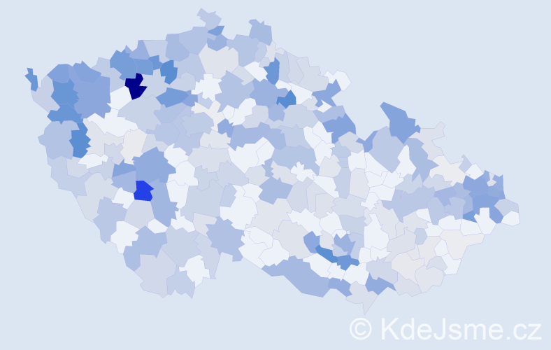 Příjmení: 'Tóthová', počet výskytů 1045 v celé ČR