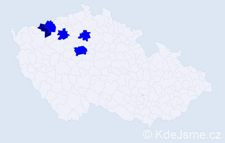 Příjmení: 'Mersteinerová', počet výskytů 6 v celé ČR
