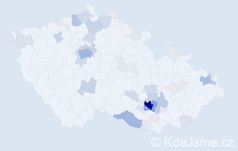 Příjmení: 'Audy', počet výskytů 173 v celé ČR