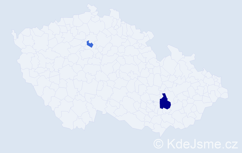 Příjmení: 'Burdeinyi', počet výskytů 4 v celé ČR