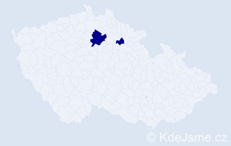 Příjmení: 'Kipikašová', počet výskytů 2 v celé ČR
