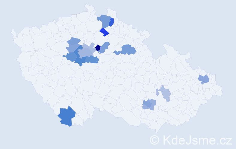 Příjmení: 'Alexandrov', počet výskytů 48 v celé ČR