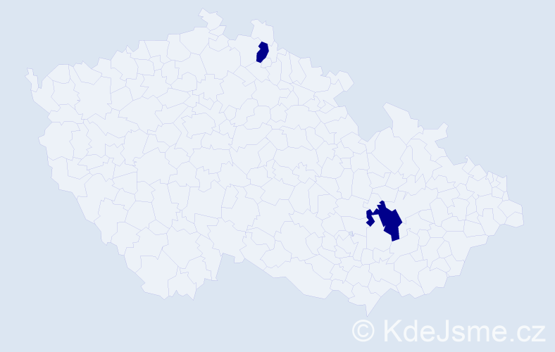Příjmení: 'Pavlychko', počet výskytů 2 v celé ČR