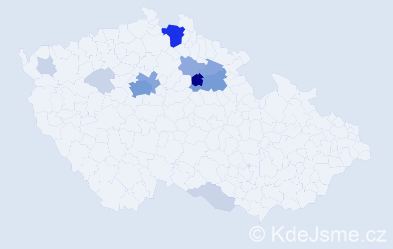 Příjmení: 'Filounková', počet výskytů 48 v celé ČR