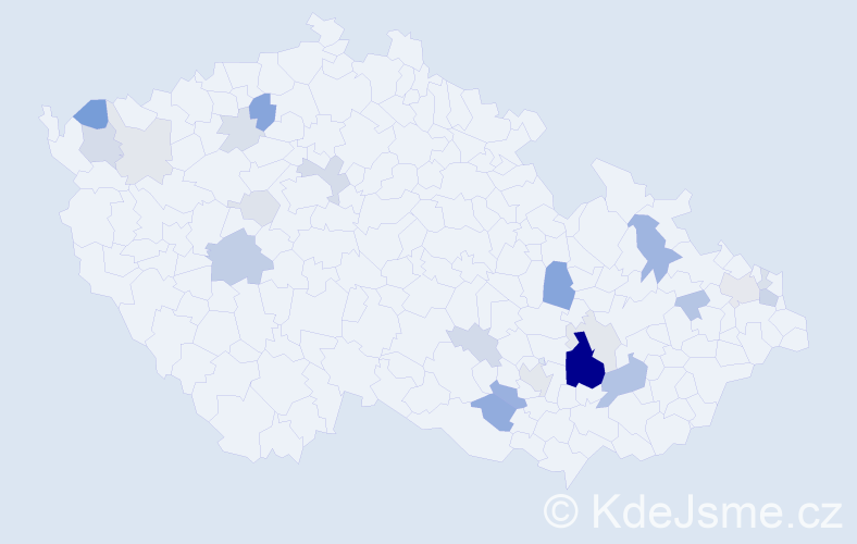 Příjmení: 'Kolkopová', počet výskytů 65 v celé ČR