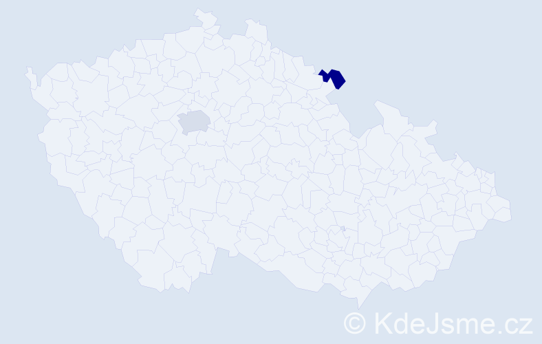 Příjmení: 'Gurovič', počet výskytů 9 v celé ČR