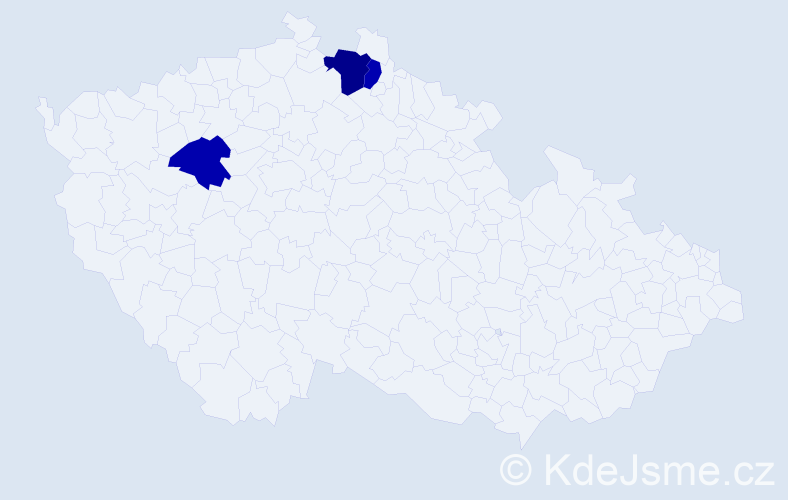Příjmení: 'Salanská', počet výskytů 4 v celé ČR
