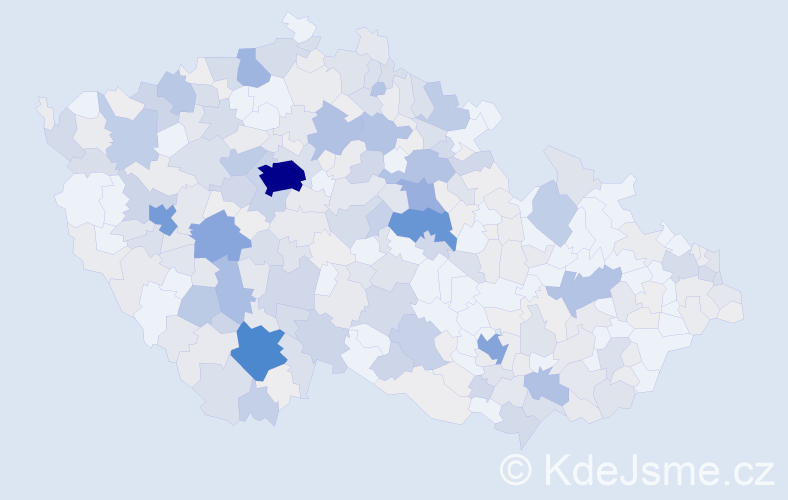 Příjmení: 'Dubský', počet výskytů 1409 v celé ČR