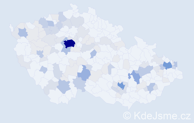 Příjmení: 'Pavlovský', počet výskytů 355 v celé ČR