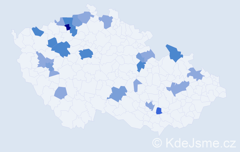 Příjmení: 'Lifka', počet výskytů 54 v celé ČR