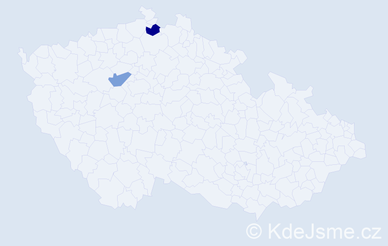Příjmení: 'Heeren', počet výskytů 2 v celé ČR