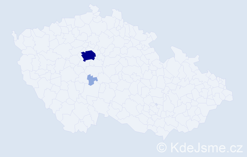 Příjmení: 'Brodáková', počet výskytů 7 v celé ČR