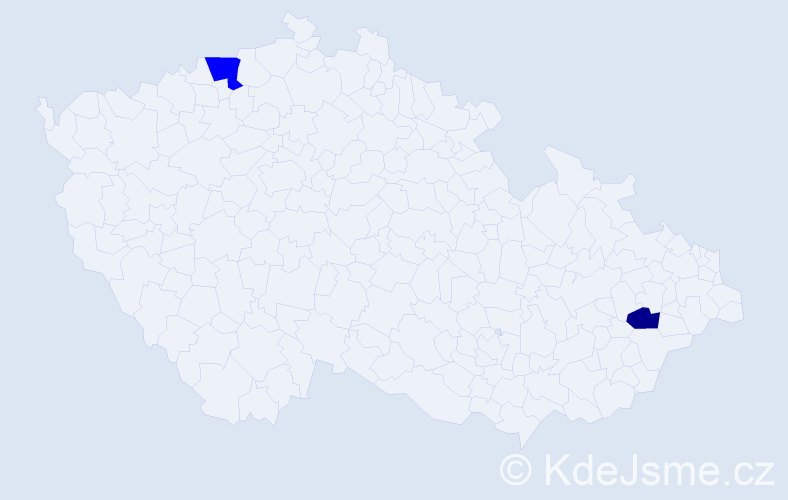 Příjmení: 'Reggad', počet výskytů 3 v celé ČR