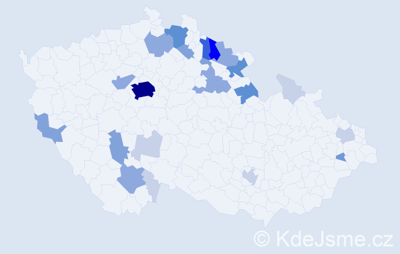 Příjmení: 'Gottstein', počet výskytů 76 v celé ČR