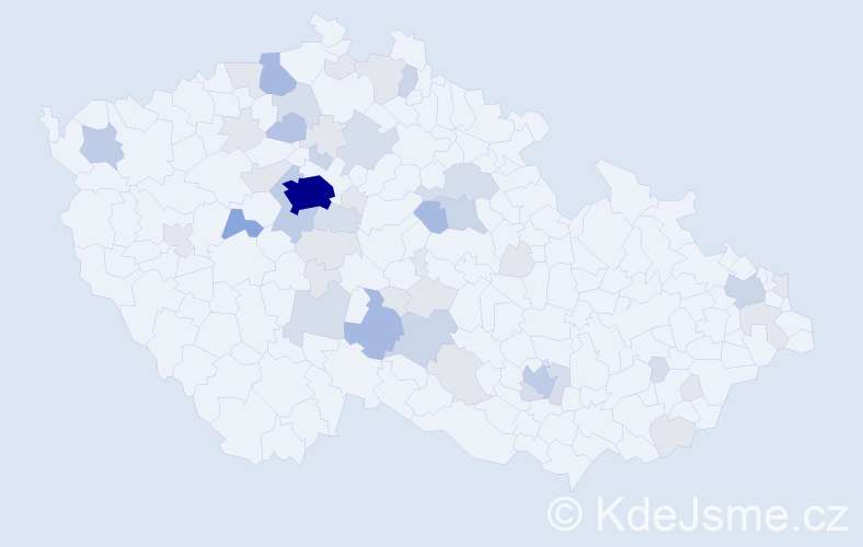 Příjmení: 'Kautská', počet výskytů 131 v celé ČR