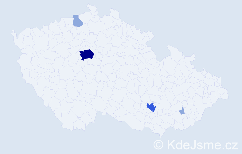 Příjmení: 'Luchyn', počet výskytů 10 v celé ČR